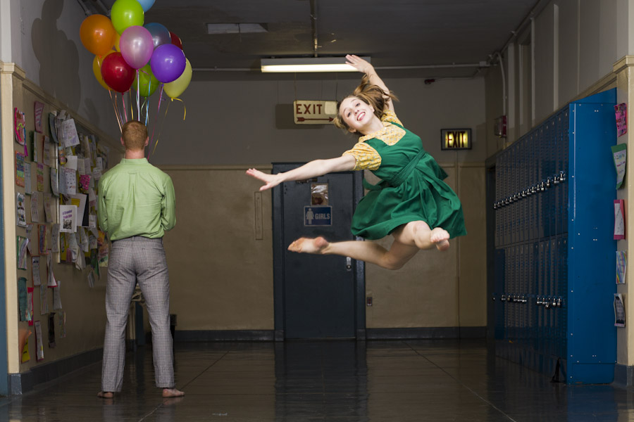 dancer leaping through the air